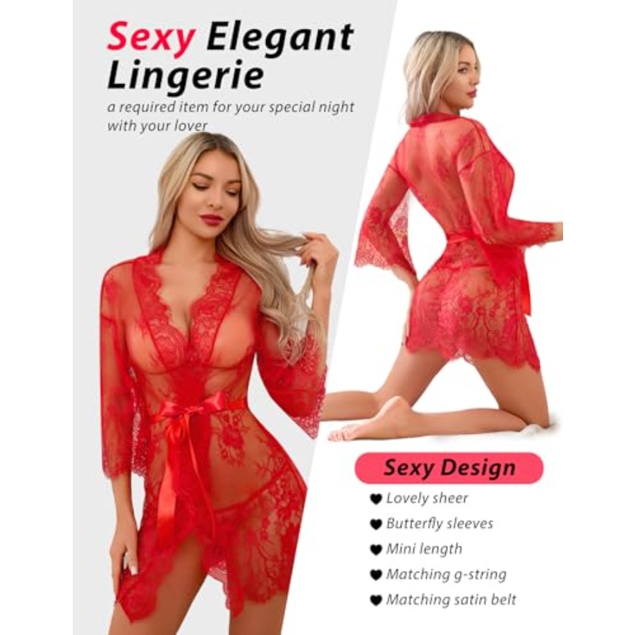 Narcisse Women's Floral Lace K - Kimono Sheer Floral recension och pris
