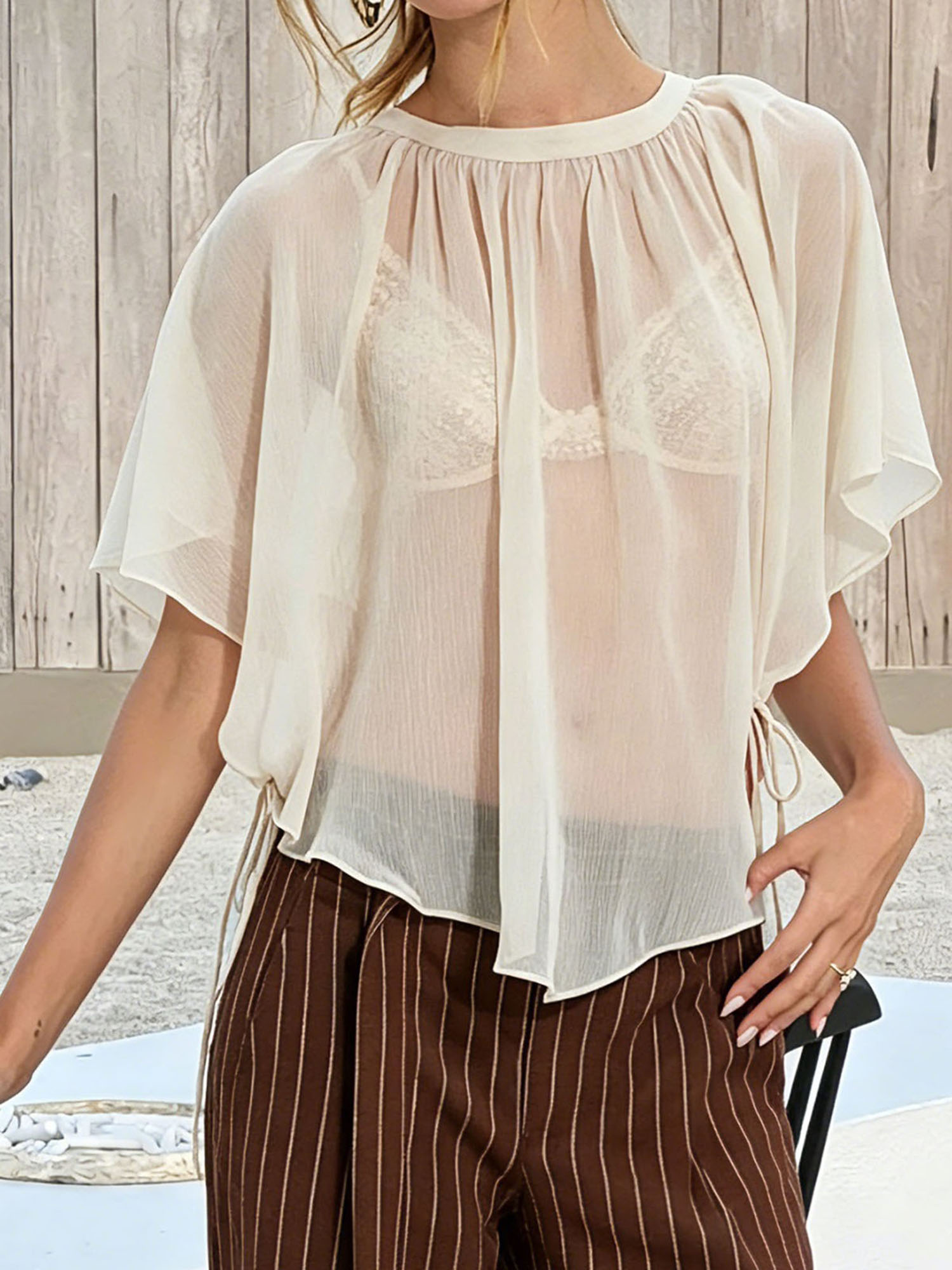 Women s Sheer Lace Kimono Card - Kimono Sheer Floral recension och pris