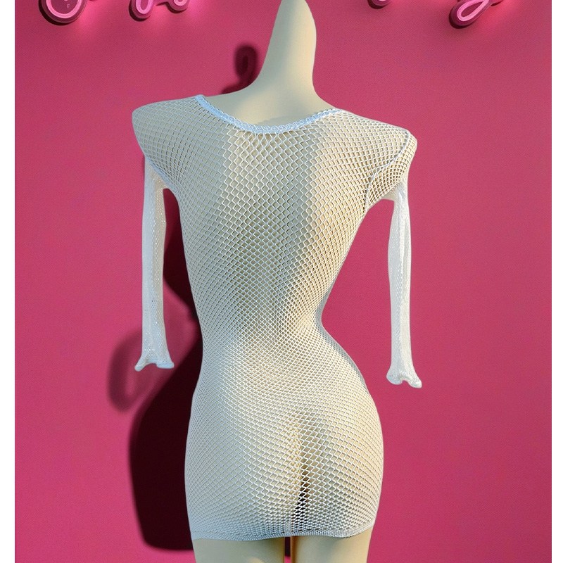 1PC Women Fishnet Cover Up Wit - Cover Up Kaftan recension och pris