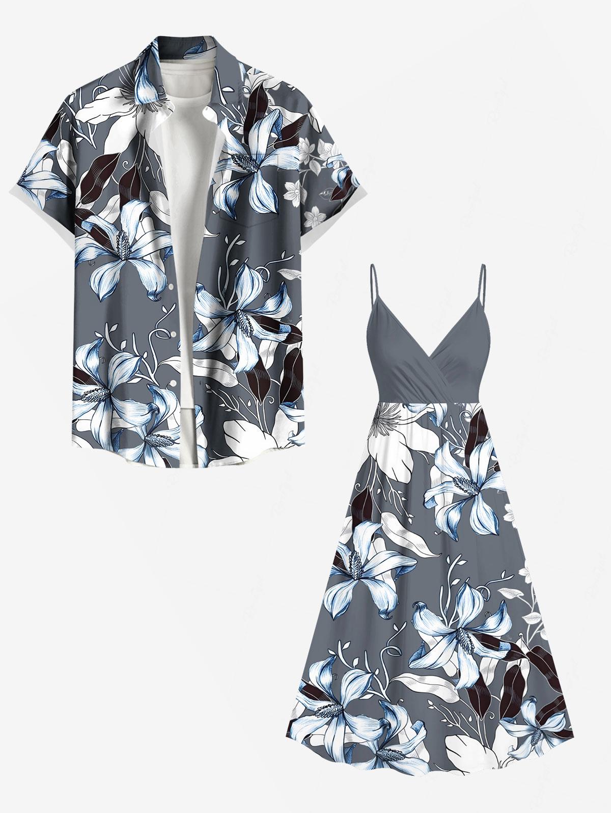 Flowers Leaf Printed Plus Size - Romper Floral Print recension och pris
