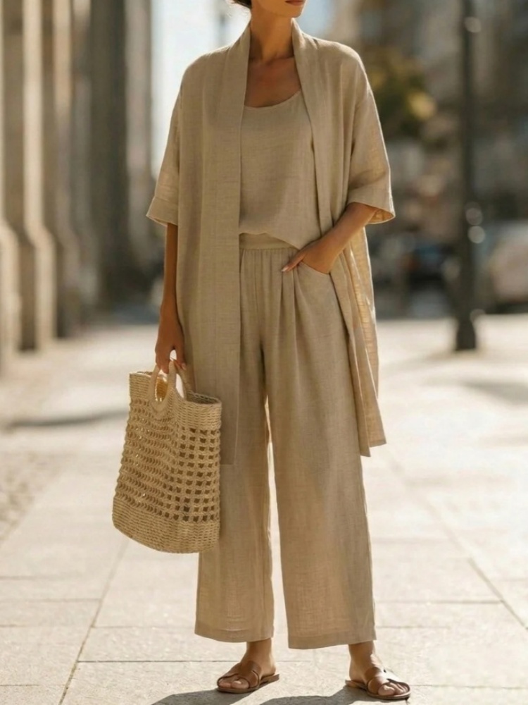 Casual Solid Cotton Linen Loos - Linen Pant Wide recension och pris