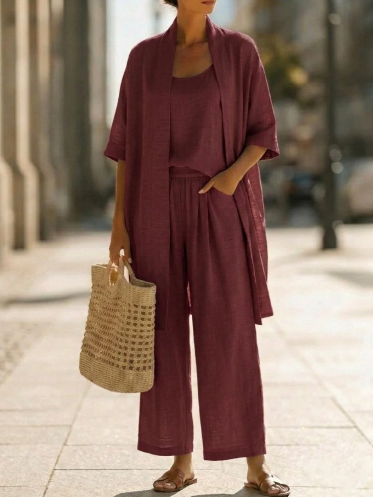 Casual Solid Cotton Linen Loos - Linen Pant Wide recension och pris
