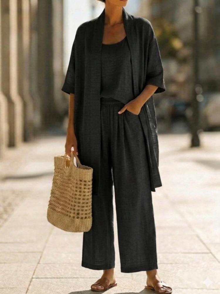 Casual Solid Cotton Linen Loos - Linen Pant Wide recension och pris
