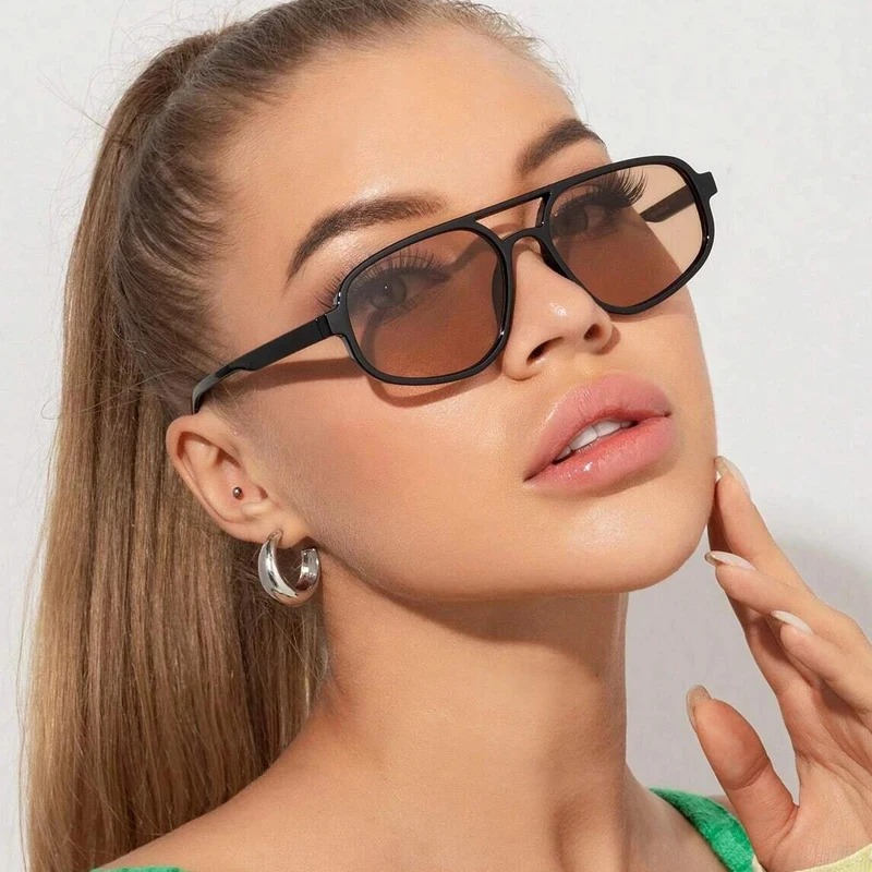 New Retro Double Bridge Sungla - Sunglasses Cat Eye recension och pris