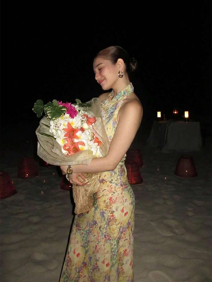 Womens Floral Maxi Halter Back - Maxi Dress Halter recension och pris