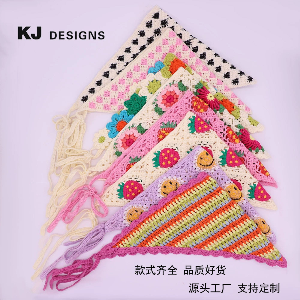 2025 Hand Crochet Daisy Bandan - Headband Summer Knit recension och pris