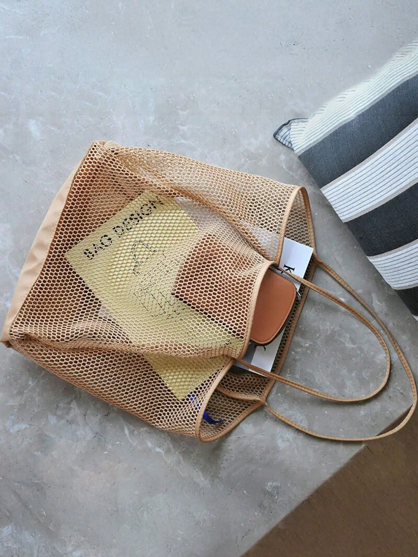 1pc Mesh Beach Tote Bag, Outdo - Tote Bag Beach recension och pris