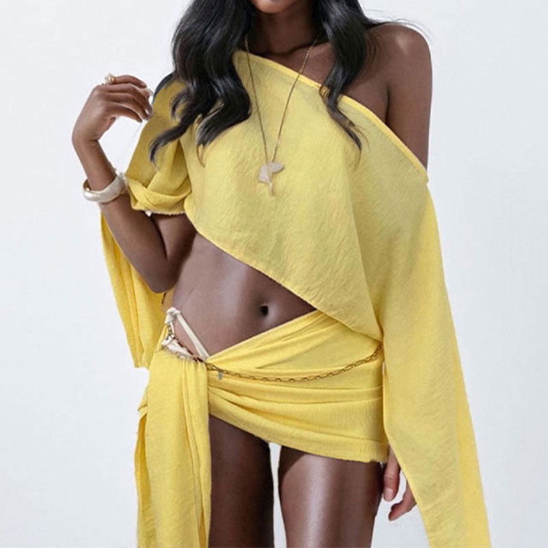Women Two Pieces Sets Summer C - Crop Top Crochet recension och pris