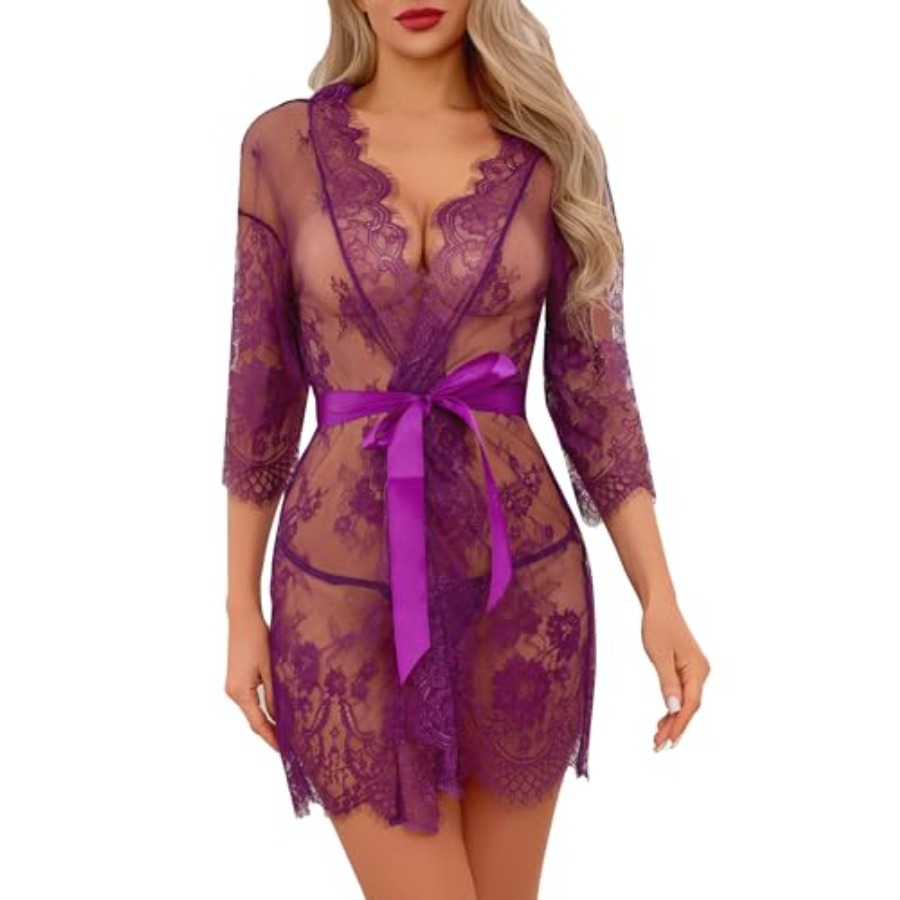Narcisse Women's Floral Lace K - Kimono Sheer Floral recension och pris